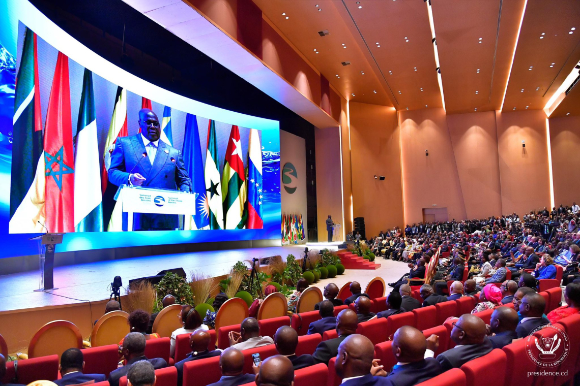 Sommet de Trois Bassins : le président Félix Tshisekedi plaide pour l’adoption de nouvelles perspectives économiques