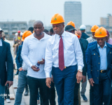 Construction du nouveau marché central de Kinshasa : le patronat congolais en visite surpris par l’ouvrage