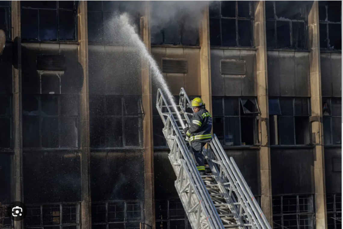 Afrique du Sud : l'incendie de Johannesburg, une ''tragédie''