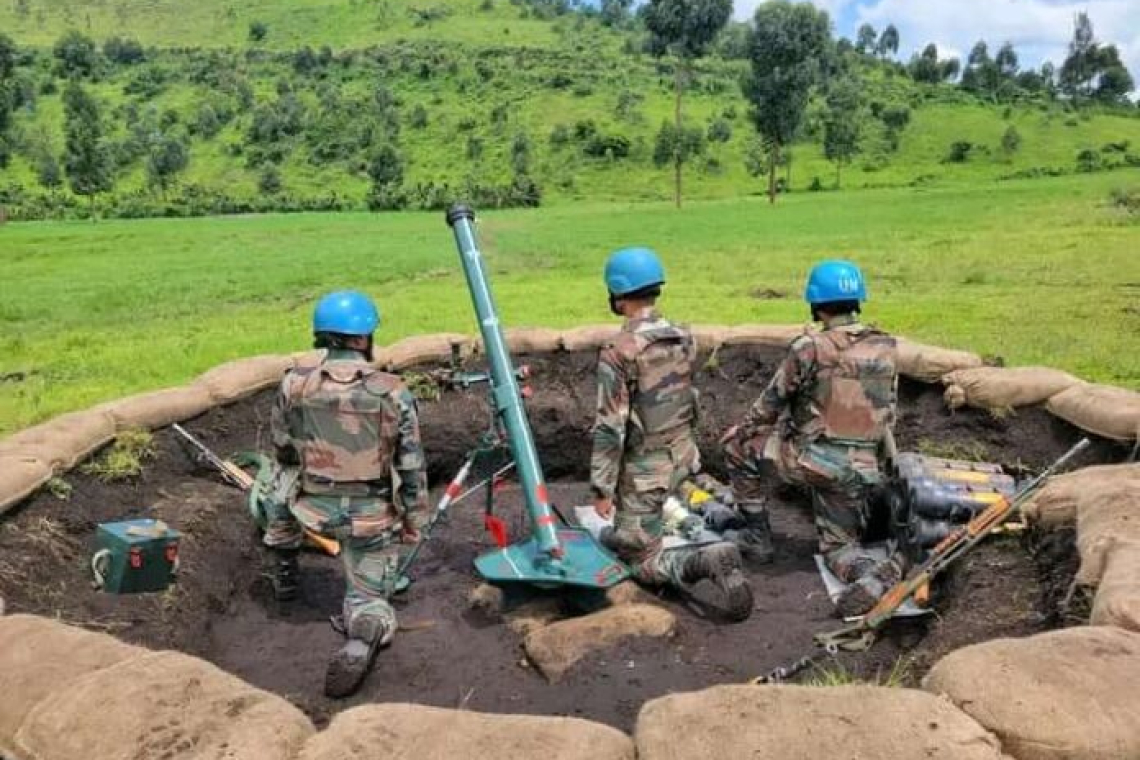 Nord-Kivu/Opération Springbok : l'armée et les Casques bleus installent leur première position à Kimoka