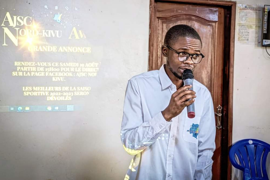 Portrait d'un passionné de sports devenu journaliste dans la province du Nord-Kivu