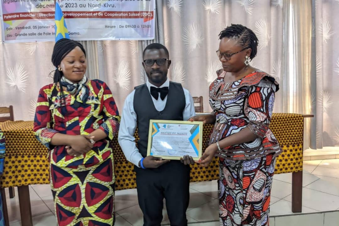 Goma : Prix de mérite pour Magloire Mutulwa, un journaliste talentueux du Nord-Kivu