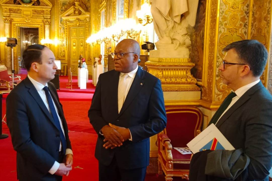 S.E. Emile Ngoy Kasongo reçu au Sénat Français 