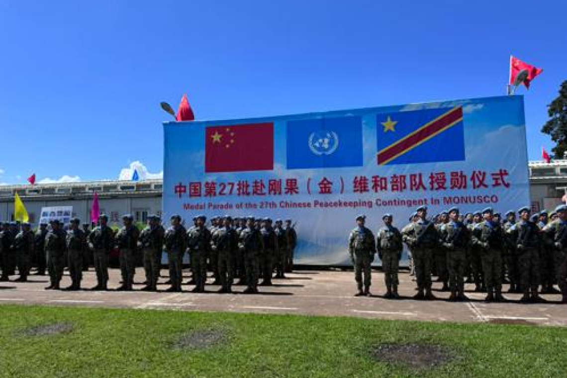 Les Casques bleus chinois de la MONUSCO s’apprêtent à quitter la RDC