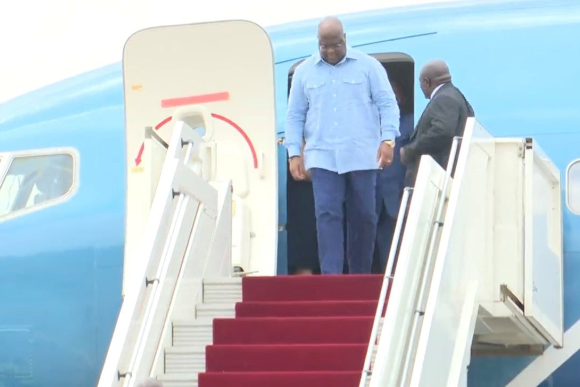 RDC : Félix Tshisekedi de retour à Kinshasa après un suivi médical à Bruxelles