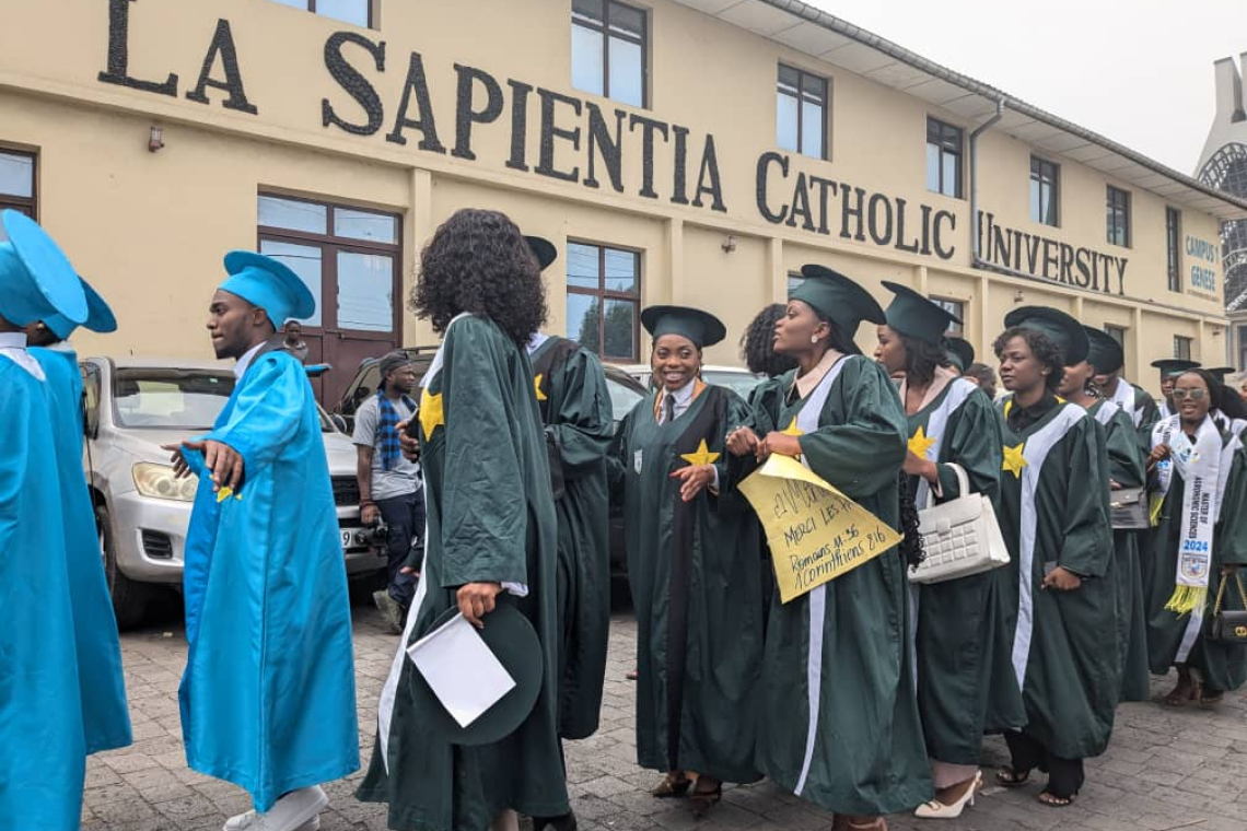 Goma : l’Université Catholique la Sapietia met en avant l’entrepreneuriat lors de la collation des grades 