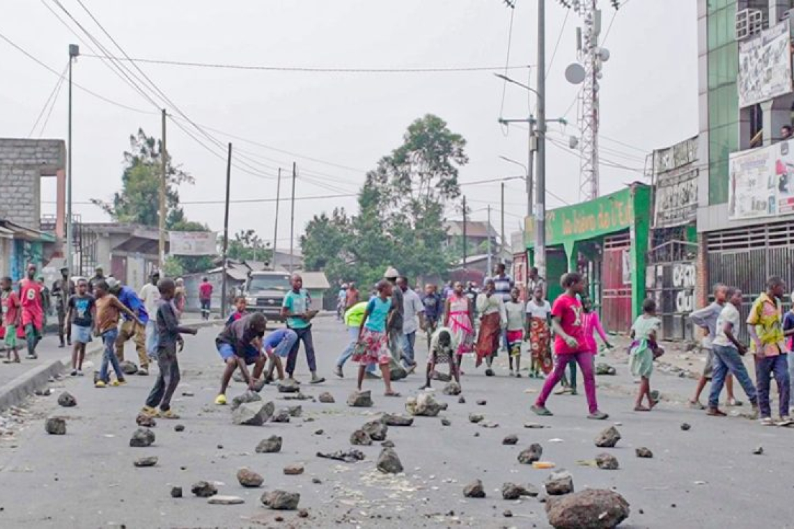 Goma : deux morts et plusieurs blessés lors des manifestations à Nyiragongo