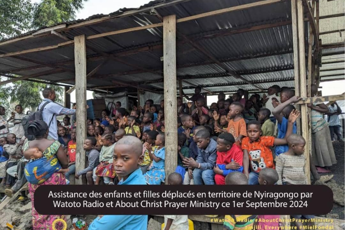 RDC : Watoto Radio et About Christ Prayer Ministry offrent un soutien aux enfants déplacés à la veille de la rentrée scolaire