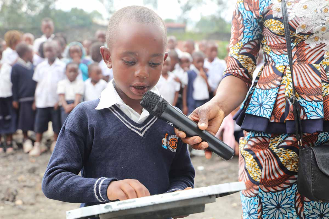 Nord-Kivu/Goma : Une école construite pour sauver l'année scolaire des enfants déplacés à Bulengo