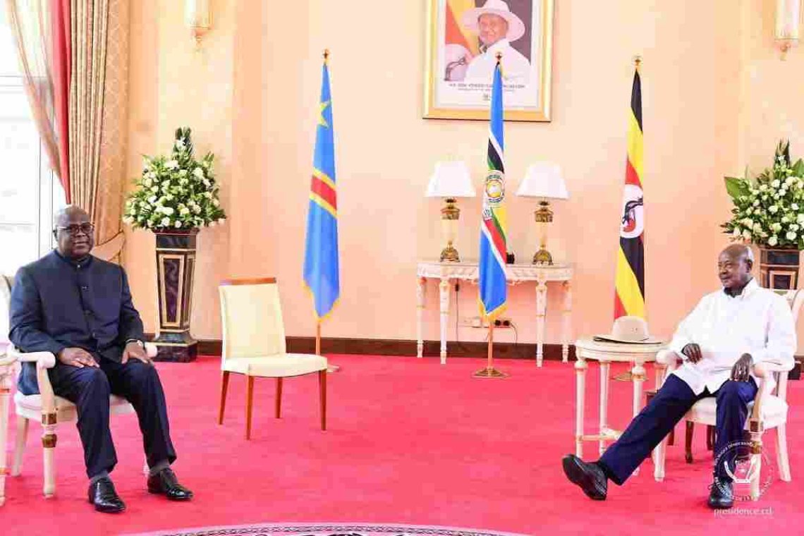 RDC/Ouganda : Sécurité et infrastructures au cœur des échanges entre Tshisekedi et Museveni à Entebbe