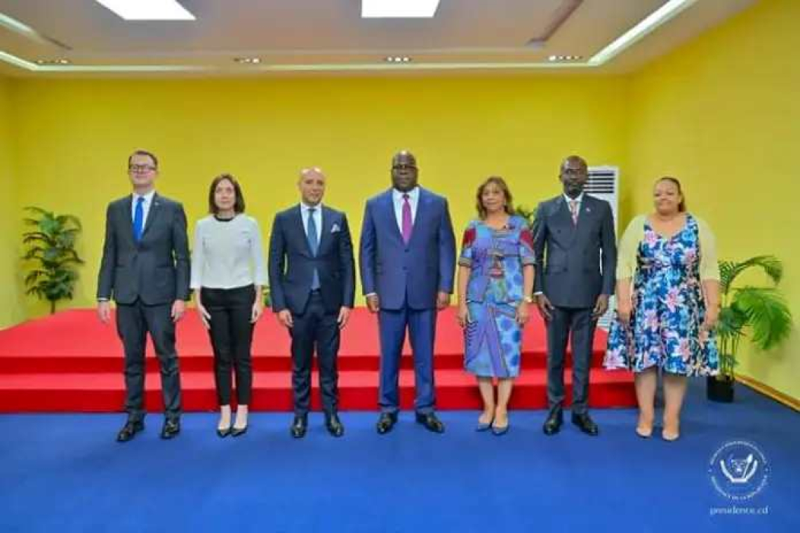 Le Président Félix Tshisekedi a reçu les lettres de créance de trois ambassadeurs extraordinaires et plénipotentiaires nouvellement accrédités, avec résidences en RDC. 