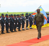 Visite d'inspection du Chef de l'État à la cité de Kanyama Kasese. 