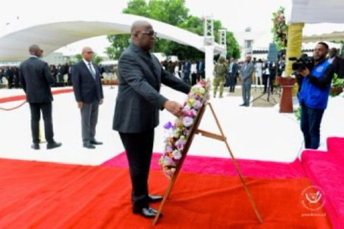 Le président de la République, Félix Antoine Tshisekedi a rendu hommage à Lucien Bonyeme Ekofo, ancien DG de la DGRAD , décédé en Inde