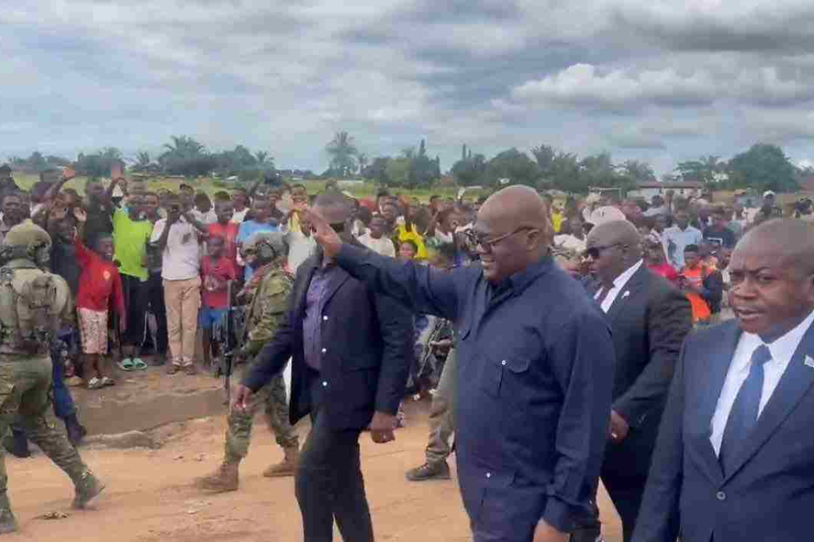 Le président Félix Antoine Tshisekedi est arrivé à Kananga