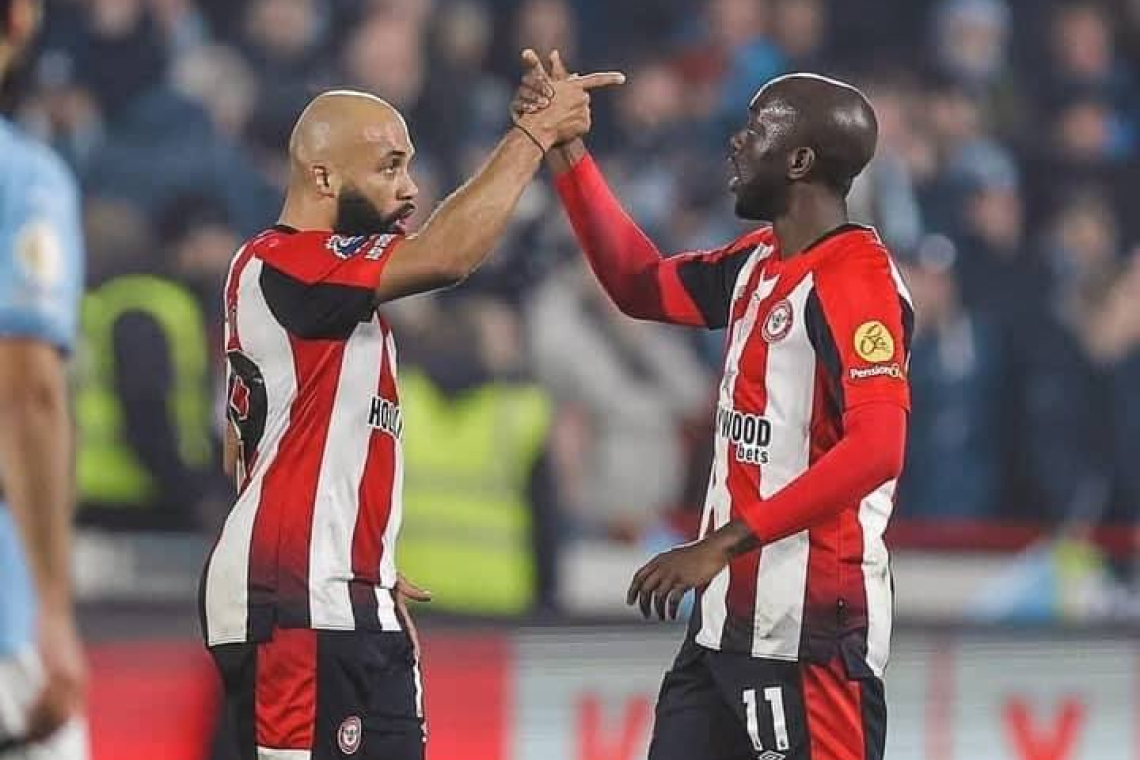 Angleterre/D1 : Yoane Wissa et Brentford arrache un précieux point devant Manchester City avec le 11ème but du Congolais